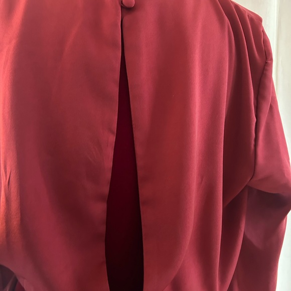 ASOS Rust satin dress - Picture 3 of 4